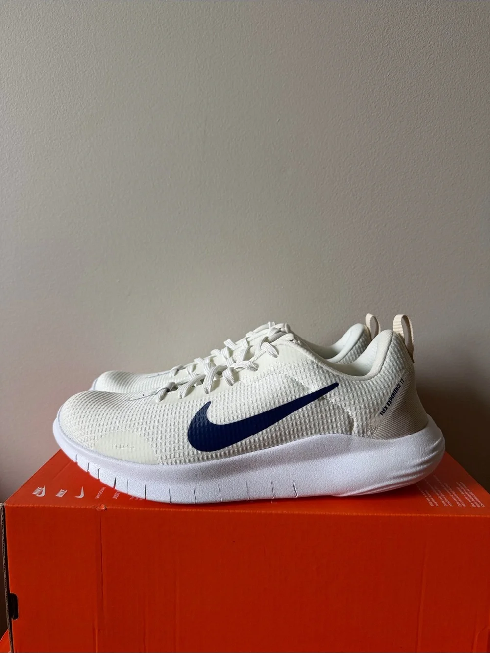 Nike Flex Experience RN 12 White Royal Blue DV0740-103 Men’s Size 9